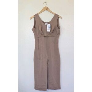 MariaE Fajas Capri Bodysuit XXL Mocha Post Surgical Compression Shapewear